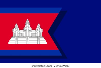 Vector del Anuncio de la bandera de Camboya
Anuncio de Vector con bandera