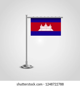 Cambodia flag design vector