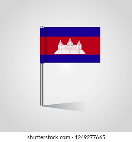 Cambodia flag design vector
