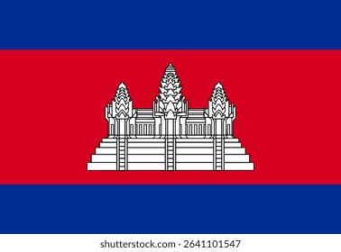 Cambodia flag illustrator country flags symbol nation  