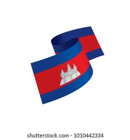 Cambodia flag, vector illustration