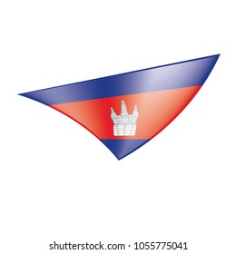 Cambodia flag, vector illustration