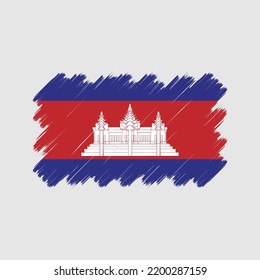 Cambodia Flag Vector. National Flag