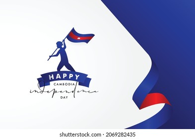 Cambodia Independence Day Design Background For Greeting Moment