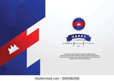 Cambodia Independence Day Design Background For Greeting Moment