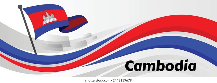 Cambodia Independence Day Design Background For Greeting Moment

