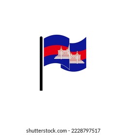 Cambodia independence day icon set vector sign symbol