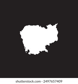 Cambodia map icon illustration element design