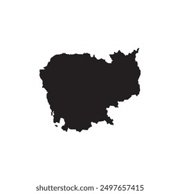 Camboya mapa icono ilustración elemento diseño