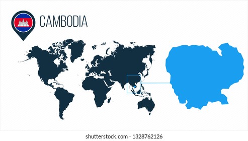 Cambodia Map High Res Stock Images Shutterstock