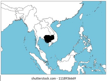 Cambodia map wallpaper map Geography penhphom