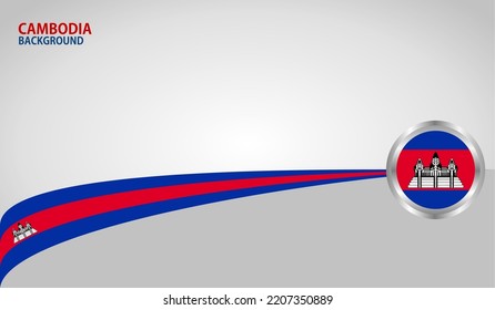 cambodia National Flag, Vector background for Independence Day and various other events
