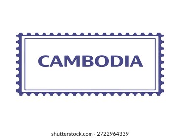 Camboja carimbo de correio ícone do vetor em um fundo branco
Carimbo de correio vetorial sobre fundo branco