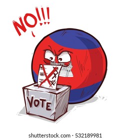 Cambodia voting no