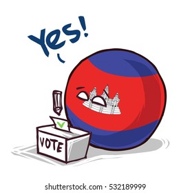 Cambodia voting yes