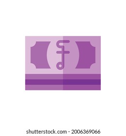 Vector de ilustraciones con logotipo de icono plano de riel camboyano aislado. Juego de iconos de dinero, banco y billetes. Adecuado para diseño web, logotipo, aplicación y ampliación de su negocio.