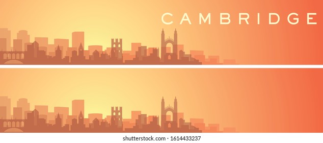 Cambridge Beautiful Skyline Scenery Banner