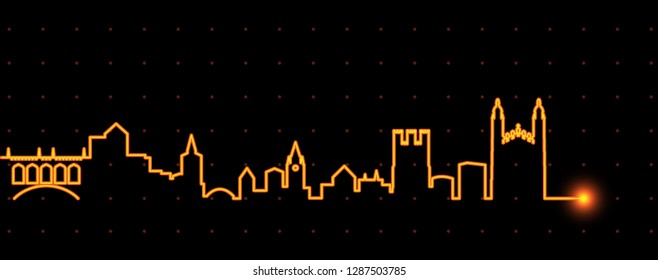 Cambridge Light Streak Skyline