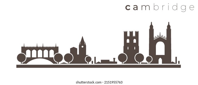 Cambridge Simple Monochrome Stylish Skyline