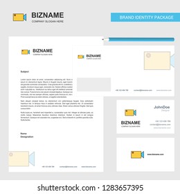 Camcoder  Business Letterhead, Envelope and visiting Card Design vector template