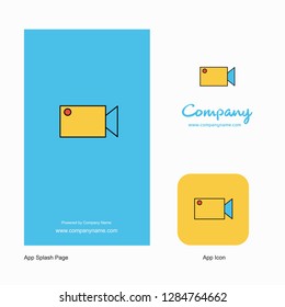 Camcoder  Company Logo App Icon and Splash Page Design. Creative Business App Design Elements