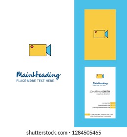 Camcoder  Creative Logo and business card. vertical Design Vector
