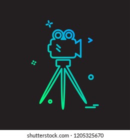 Camcoder icon design vector
