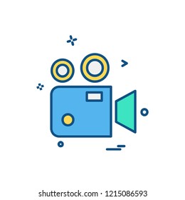 Camcoder icon design vector