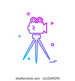 Camcoder icon design vector