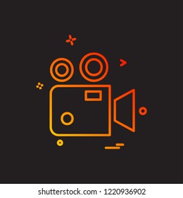 Camcoder icon design vector