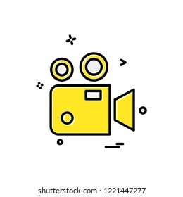 Camcoder icon design vector