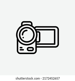  camcoder icon, isolated games adventures icon in light grey background, perfect for website, blog, logo, graphic design, social media, UI, mobile app