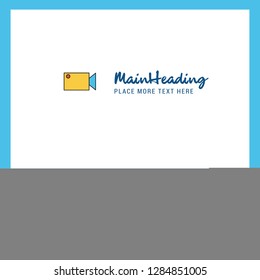 Camcoder  Logo design with Tagline & Front and Back Busienss Card Template. Vector Creative Design