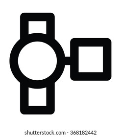 Camcorder Bold Line Vector Icon
