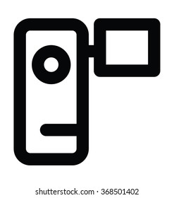 Camcorder Bold Line Vector Icon