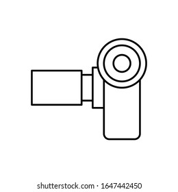 Camcorder, camera icon. Simple line, outline vector elements of cinematography icons for ui and ux, website or mobile application