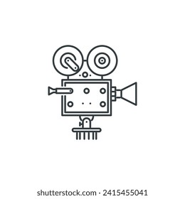Camcorder, film, cinema, movie, filming icon, vector illustration