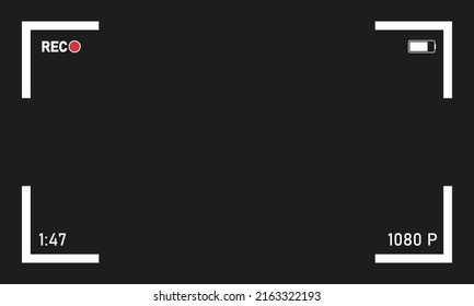 Camcorder Frame With Recording Indicator