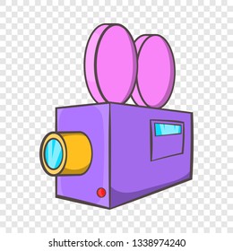 Camcorder icon in cartoon style isolated on background for any web design 