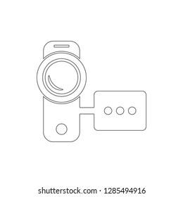 camcorder icon. Element of cyber security for mobile concept and web apps icon. Thin line icon for website design and development, app development