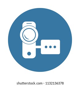 camcorder icon. Element of Electro icons for mobile concept and web apps. Badge style camcorder icon can be used for web and mobile apps