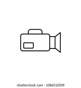 camcorder icon. Element of media and news for mobile concept and web apps. Detailed camcorder icon can be used for web and mobile. Premium icon on white background