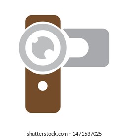 camcorder icon. flat illustration of camcorder - vector icon. camcorder sign symbol