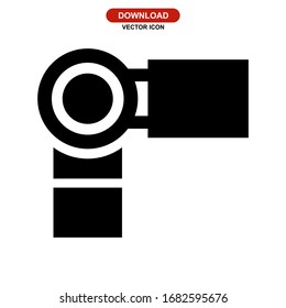 camcorder icon or logo isolated sign symbol vector illustration - high quality black style vector icons
