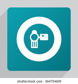 camcorder icon, on white background