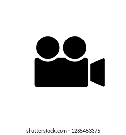 Camcorder Icon. Projector Vector Illustration Sign & Symbol Logo Template.
