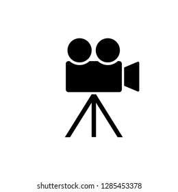 Camcorder Icon. Projector Vector Illustration Sign & Symbol Logo Template.

