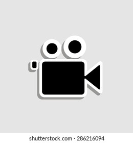 Camcorder Icon Vector. 