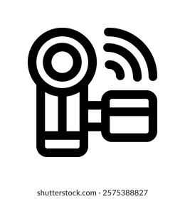 camcorder icon. vector line icon for your website, mobile, presentation, and logo design.