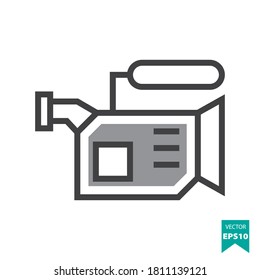 Camcorder icon vector. Movie & Video Icon Concept. Eps10 vector illustration.